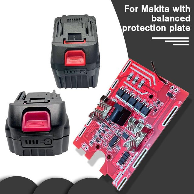 Makita Balanced Protection Board 21 V mit Temperaturregelung und Ladeanzeige in Rot - Bild 1