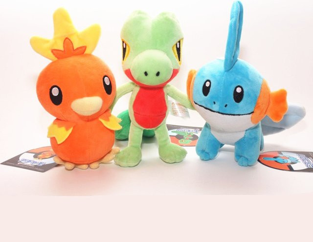 Potdemiel Pokémon Stoffpuppe Torchic Treecko Mudkip Kawaii Pikachu, Plüschtier - Bild 1