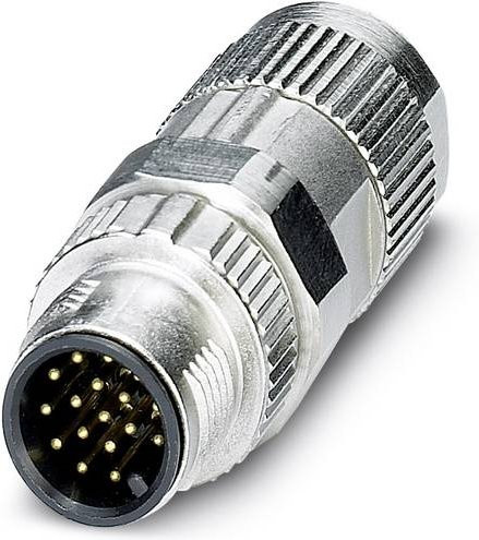 Phoenix Contact 1559602 Sensor-Aktor-Steckverbinder M12 Stecker gerade unkonfektioniert silber aus Metall - Bild 1