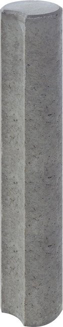 Diephaus Minipalisade gekehlt Grau B/H: 100 x 11 cm - Bild 1