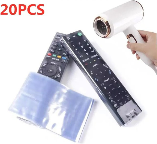 Transparente Schrumpffolie als wasserdichte und staubdichte Schutzhülle für Smart TV Boxen und Fernbedienungen - Bild 1