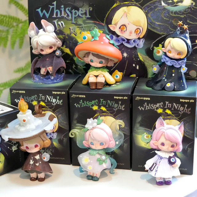Impopo Whisper in Night, Blind Box Surprise Mystery Box, Anime Figur, Puppe, Ornament - Bild 1