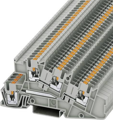 Phoenix Contact 3213953 Installationsklemme mit Schnellanschluss, 5,2 mm, Grau - Bild 1