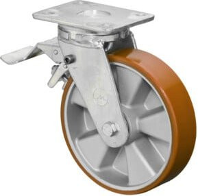 BS Schwerlastrolle RR120.B90.125 aus Aluminium mit Schraubbefestigung in Multicolour - Bild 1