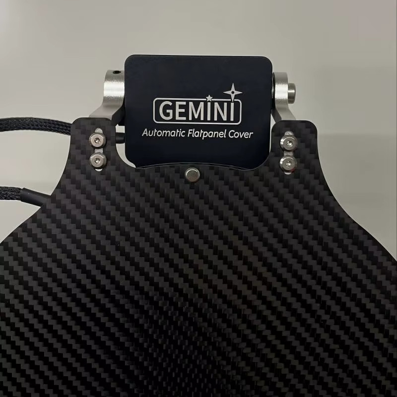 Ascom Gemini 2025 Astronomische Fotografie Fernbedienung aus Kohlefaser in Schwarz mit Bildschirm und flachem Feldbrett - Bild 5