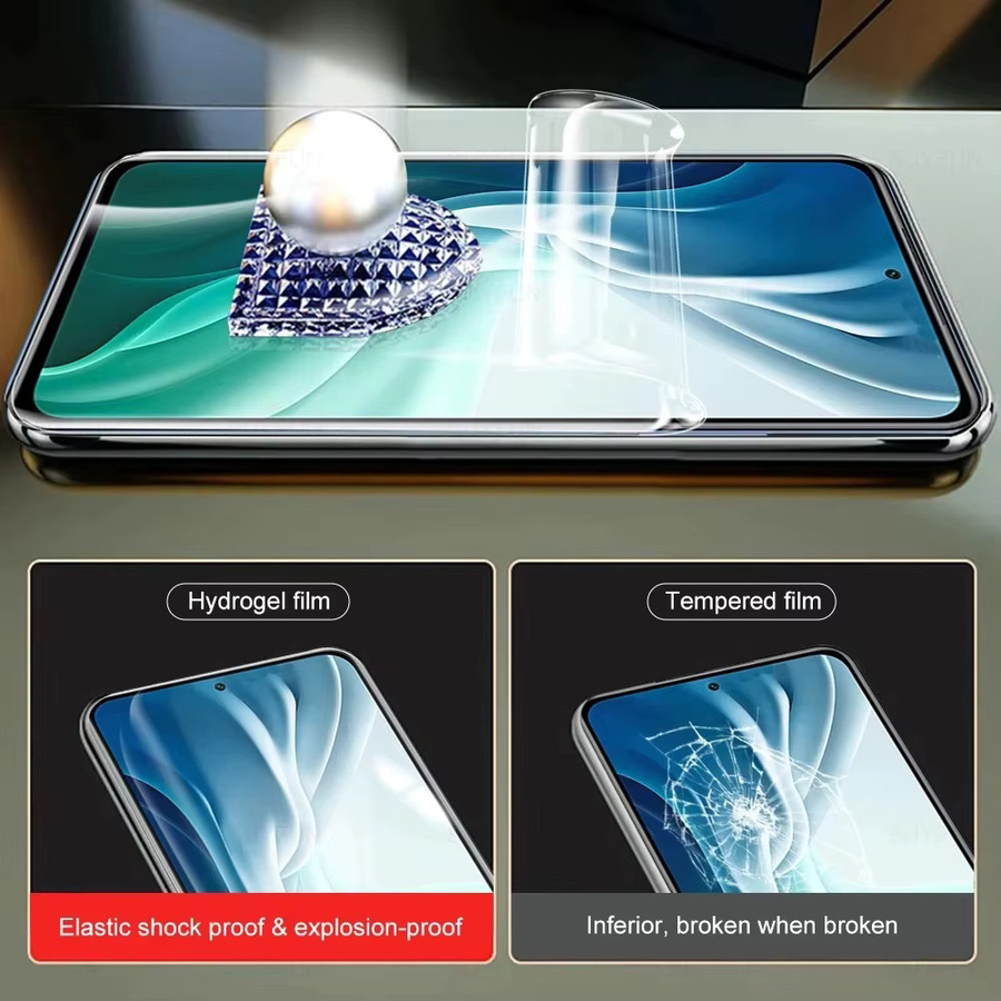 3er Pack Hydrogel Displayschutzfolie für Vivo Y78 Plus T1 5G Y100 V2239 V2313A Y100A Y100i Power Y200 5G, transparent - Bild 4