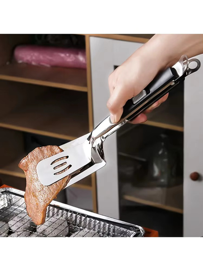 FEB.WIND Fischspatel-Klemme aus Edelstahl in Silber und Grün, multifunktionaler Steak-Clip für Küche und Grill - Bild 5