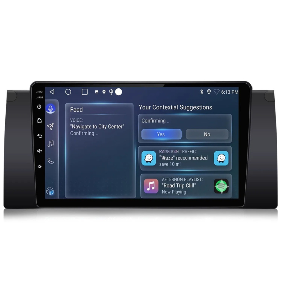 Junsun Autoradio für BMW E53 mit 10 Zoll Display, 6 GB RAM, 128 GB Speicher, GPS, Bluetooth und CarPlay in Schwarz - Bild 2