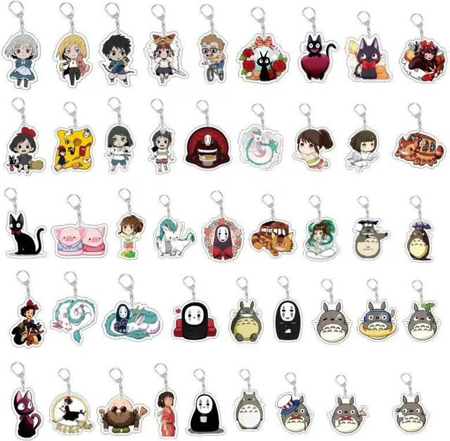 Bandai Spirited Away Die Gesichtslose Figur, Acryl-Schlüsselanhänger - Bild 1