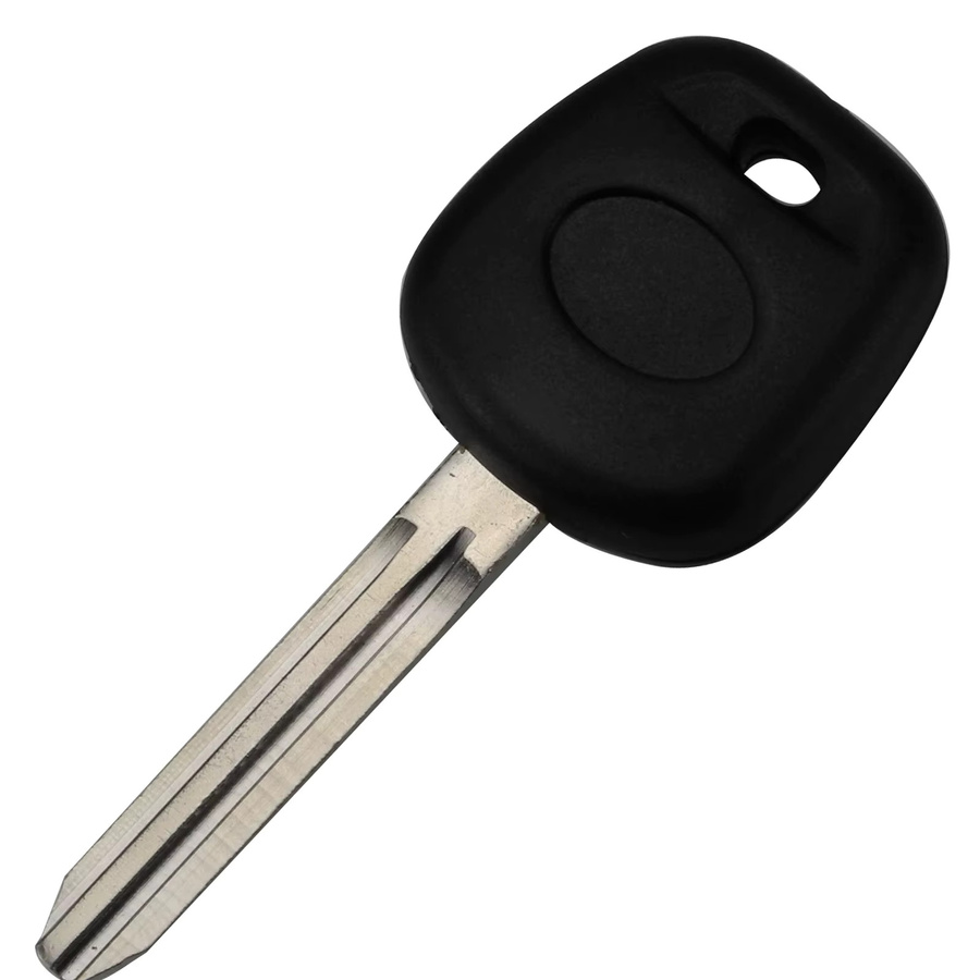 Jingyuqin Fernbedienungs-Autoschlüsselgehäuse in Schwarz für Toyota Tacoma und Lexus, Transponder-Ersatz ohne Chip mit TOY48 / Toy43 / VA2 Klinge - Bild 1
