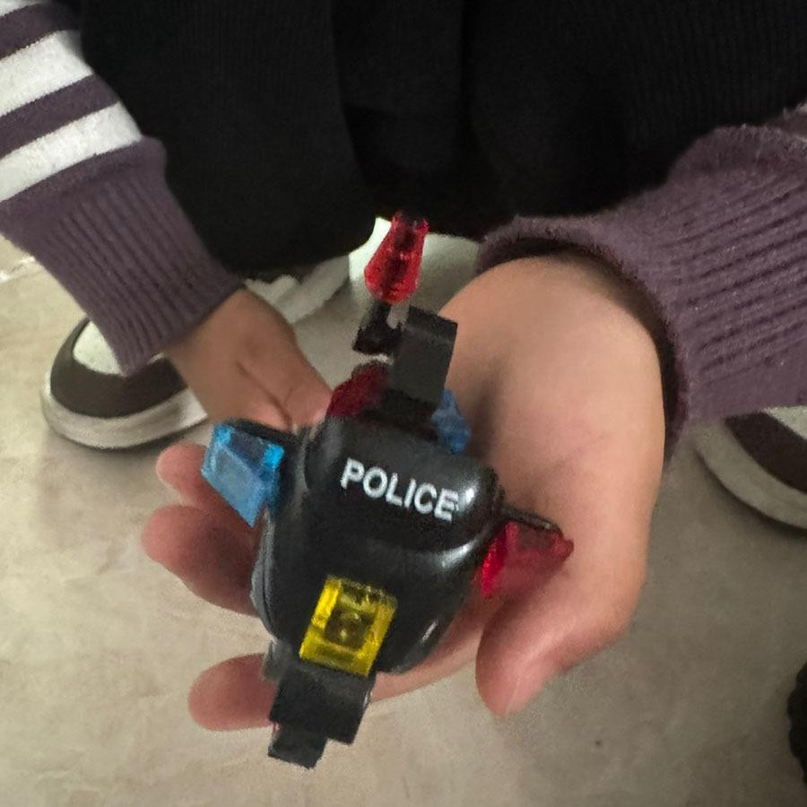 Linyi toy Bauklötze Polizei Swat Stadtgebiet schwarz - Bild 5
