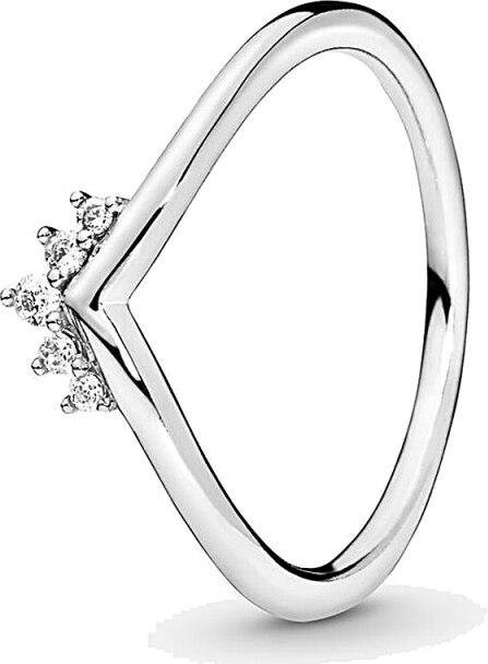 YIRAN Jewelry Tiara Wishbone Ring, 925 Sterling Silber, Damen, Größe 6 - Bild 1