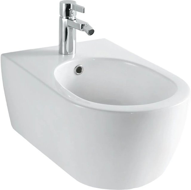 NEG Hänge-Bidet Uno11B aus Keramik in Weiß passend zu Uno11 WCs - Bild 1