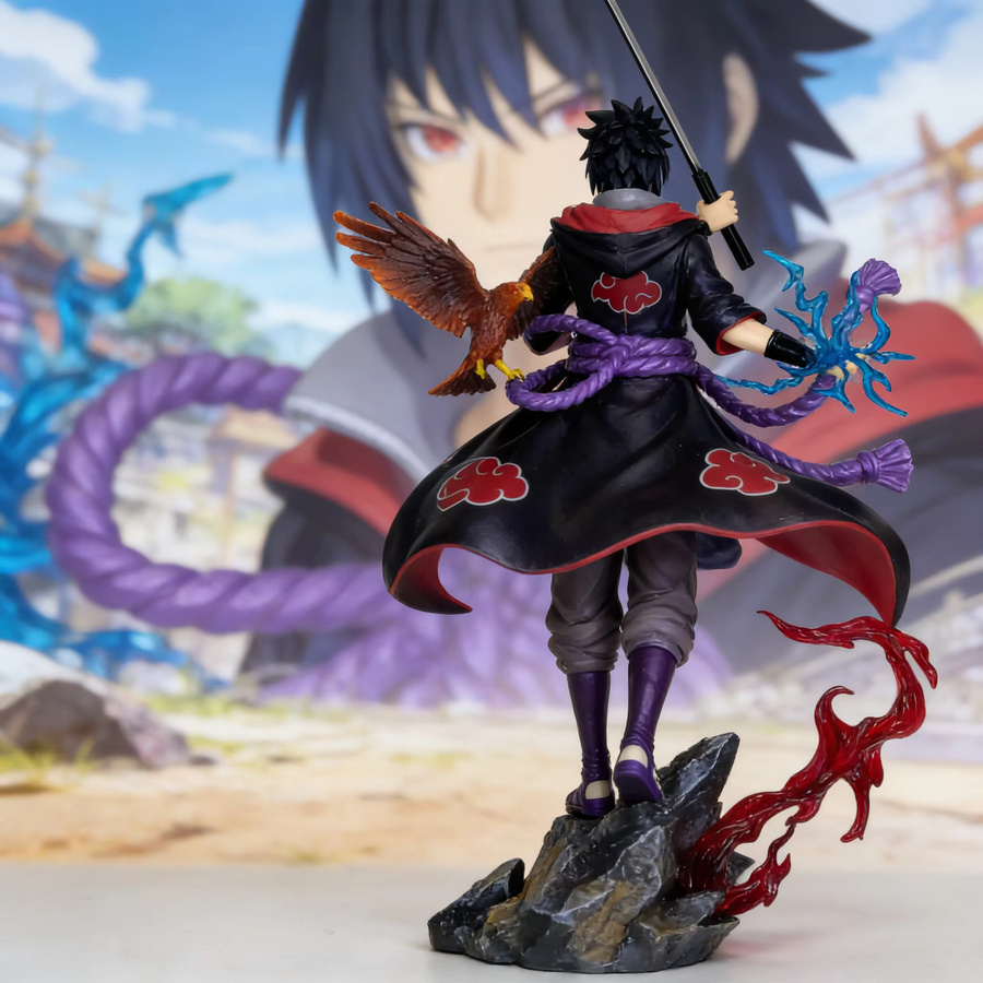 Bandai Naruto Sasuke Skulptur Modell, Desktop-Ornament, Lila, Bunt / Mehrfarbig - Bild 3