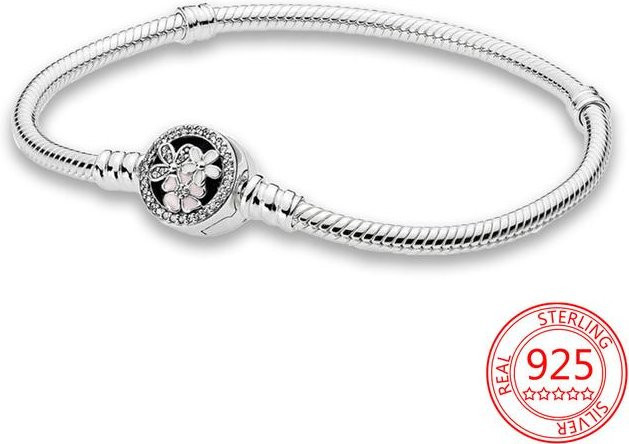 Wucifang Jewelry Armband 925 Sterling Silber, Unendlich Geknotetes Herz, 18cm, Damen - Bild 1