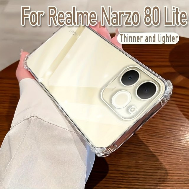 Transparente Silikon Schutzhülle für Oppo Realme Narzo 80 Lite 4G und Realme Note 70 70T 4G - Bild 1