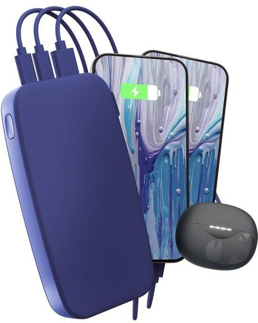 Fresh N Rebel Powerbank 24000mAh mit USB-C und 20W PD Fast Charging in Blue - Bild 1