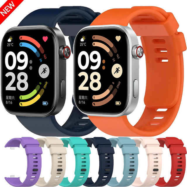 Xiaomi Uhrenarmband Silikon, Redmi Watch 4 5 6, Xiaomi Band 9 8 Pro - Bild 1