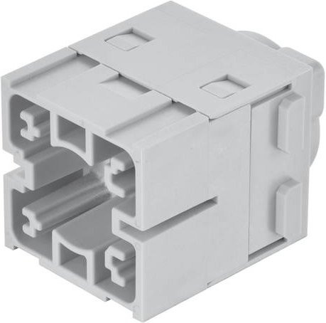 HARTING Doppelmodul 09140013005 aus Kunststoff in Grau mit 1 Schraube - Bild 1