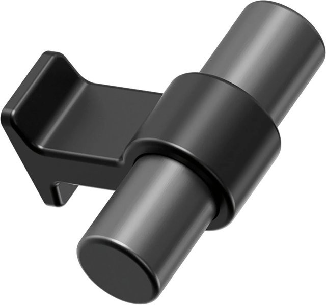 Furnipart Möbelknopf Bond aus Aluminium und Zinkdruckguss in Schwarz Matt, Breite: 5 cm - Bild 1