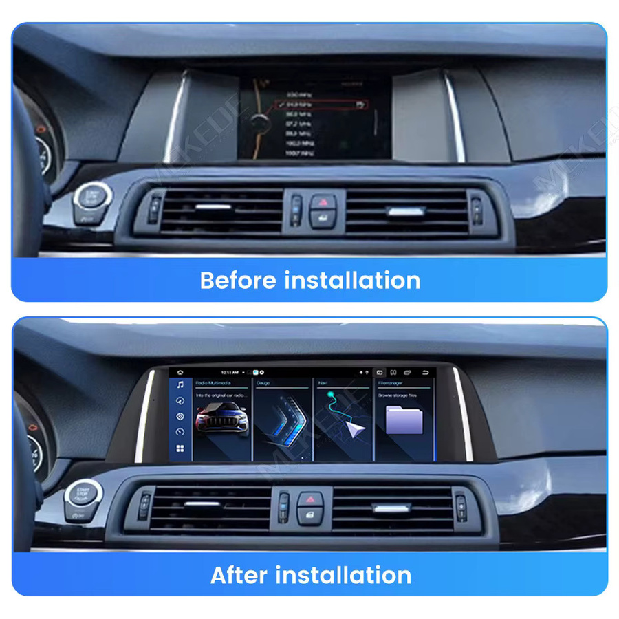 MEKEDE Android Auto Multimedia-Player für BMW 5er Serie F10 F11 (2011-2017) mit CIC NBT, Wireless CarPlay, 4G LTE, WIFI, GPS und DSP Audio in Schwarz - Bild 2