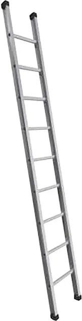 Schake Sprossen-Anlegeleiter aus Aluminium mit I-Profil in Silber, Länge: 240 cm - Bild 1