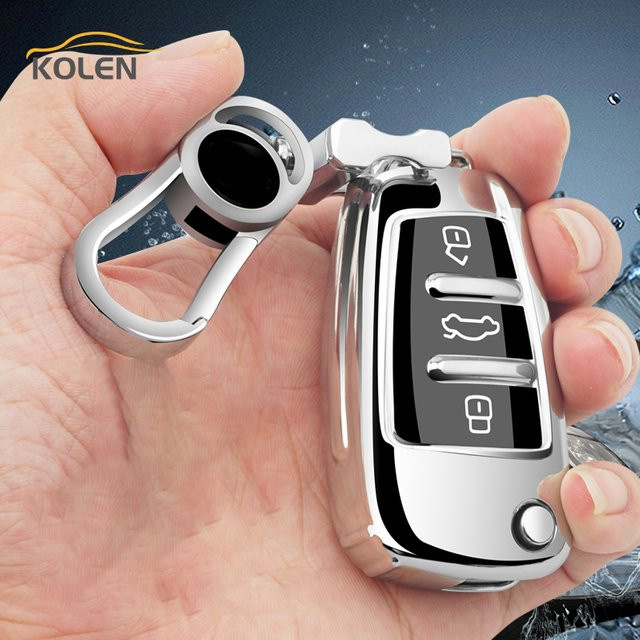 KOLEN TPU Schlüsselhülle für Audi Fernbedienung als Schutzhülle für A1 A3 A4 A5 A6 A7 Q3 Q5 Q7 S3 TT RS - Bild 1