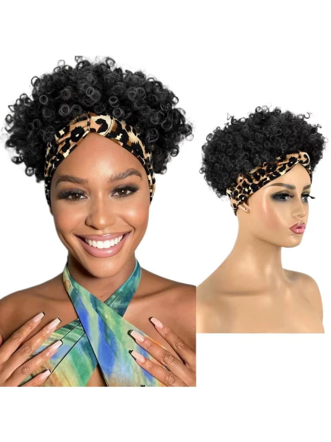 Suri Hair Afro-Perücke, lockige Ananas-Synthetik-Perücke mit Stirnband, Damen - Bild 6