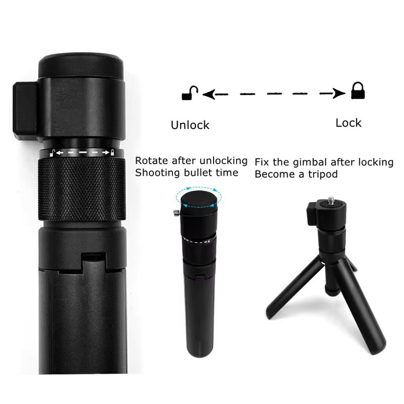 Insta360 Unsichtbarer Extended Edition Selfie Stick und Skalierbares Einbeinstativ in Schwarz für Insta360 X2 X3 X4 und GoPro 12 11 10 9 8 - Bild 3