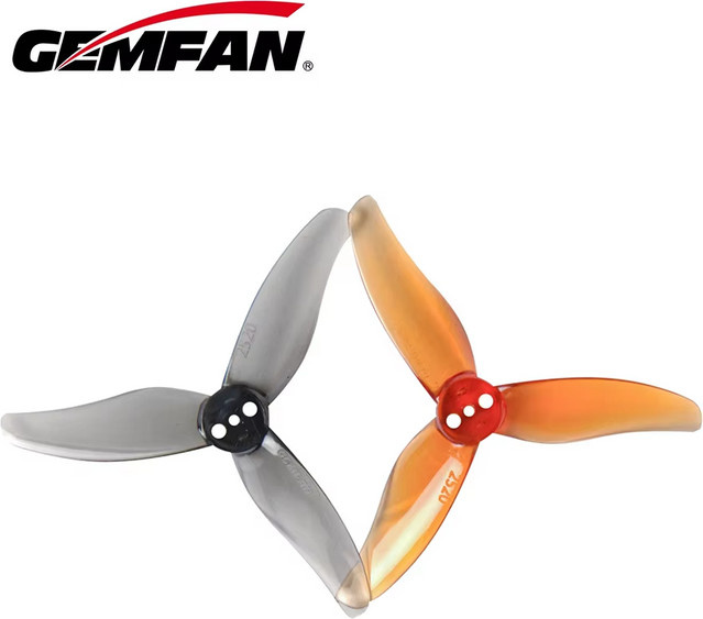 Gemfan Hurricane 2520 2,5 x 2 x 3 3-Blatt-PC-Propeller, 4 Paar, Kunststoff - Bild 1