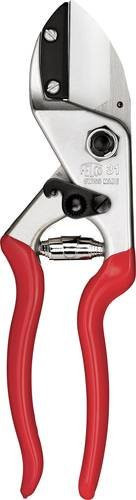 Felco 31 Amboss-Gartenschere in Rot mit Drahtabschneider und Saftrille - Bild 1