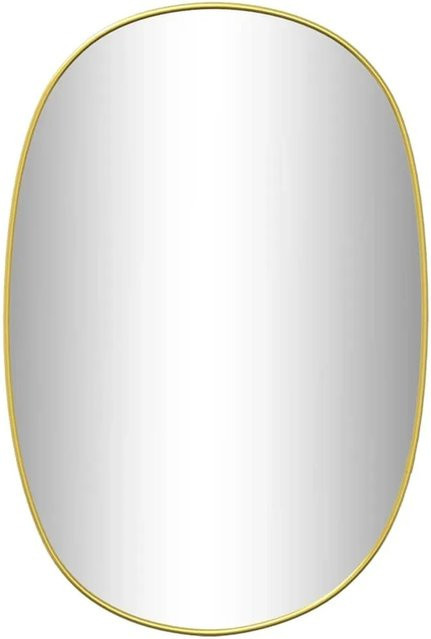 vidaXL Wandspiegel in Gold mit minimalistischer Ästhetik, Breite: 50 cm, Höhe: 35 cm, Tiefe: 35 cm - Bild 1