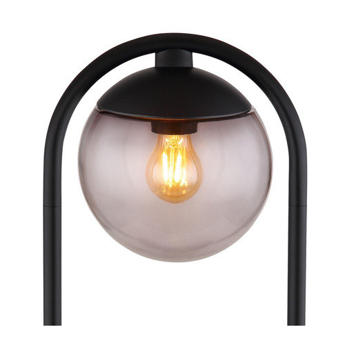 Globo Außenleuchte modern aus Metall in Schwarz mit transparentem Glas, Höhe: 100 cm, Tiefe: 32 cm - Bild 3