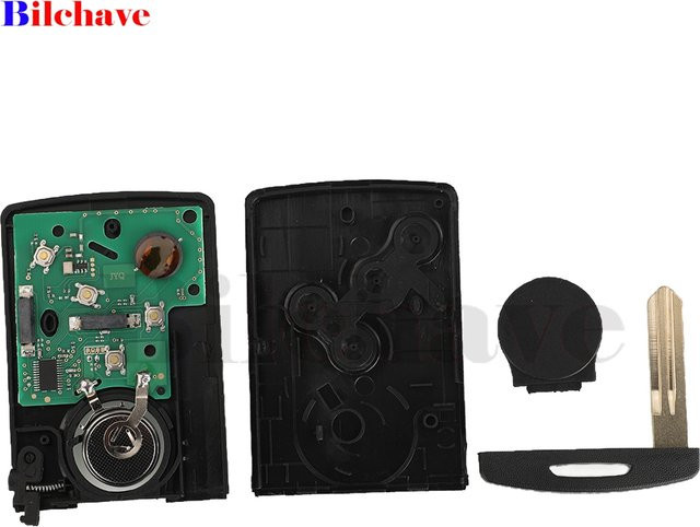 Jingyuqin Auto Fernbedienung Schlüssel für Renault Koleos 2008-2016, 433 MHz, 4 Tasten, Schwarz - Bild 1