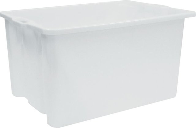 Schneider Stapelbehälter aus Kunststoff, weiß, B: 64 cm, T: 44 cm, H: 33 cm - Bild 1