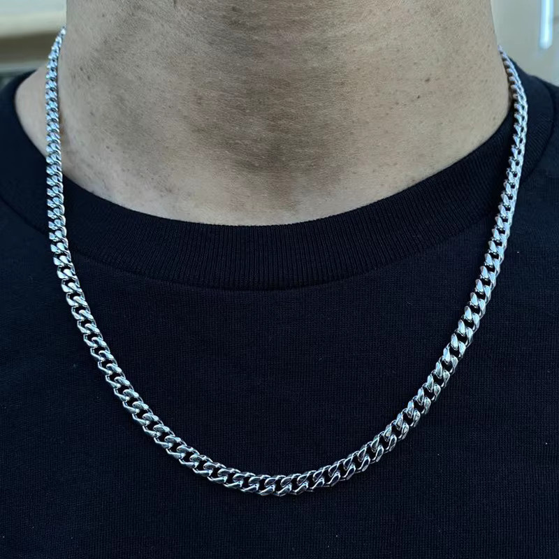 HIYEE NK Kubanische Kette, 50 cm, Damen und Herren - Bild 2