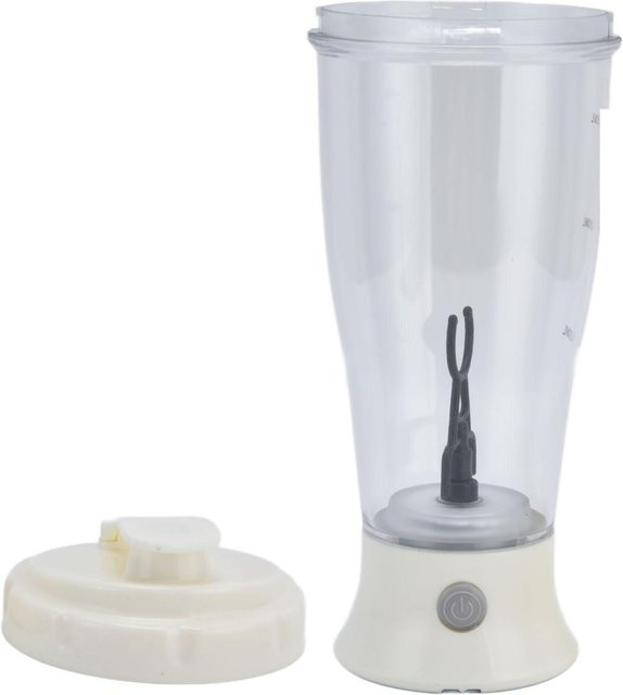 Elektrischer Mixbecher KONNWEI Shaker in Weiß mit 350 ml Fassungsvermögen für Kaffee und Milch - Bild 1