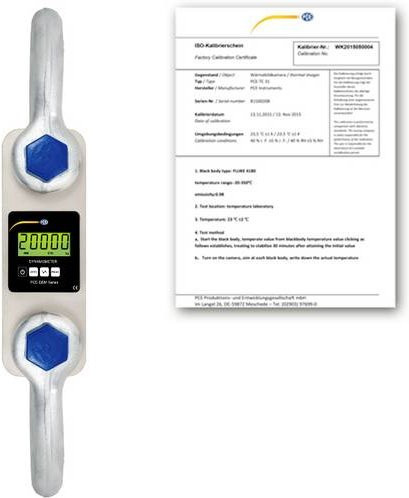 PCE Instruments PCE-DDM 20WI-ICA Kranwaage in Silber mit einem Wägebereich bis 20000 kg und einer Ablesbarkeit von 10000 g, ISO kalibriert - Bild 1