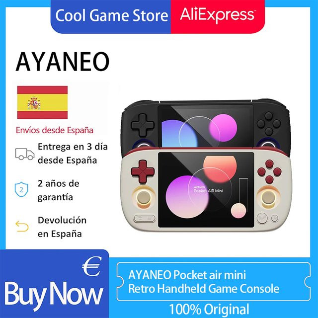 AYANEO Retro Handheld-Spielkonsole mit 4,2 Zoll Bildschirm, MTK Helio G90T Prozessor und Hall-Joystick in Schwarz - Bild 1