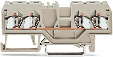 WAGO 280-994 Durchgangsklemme 5mm Zugfeder Grau 100 Stück - Bild 1