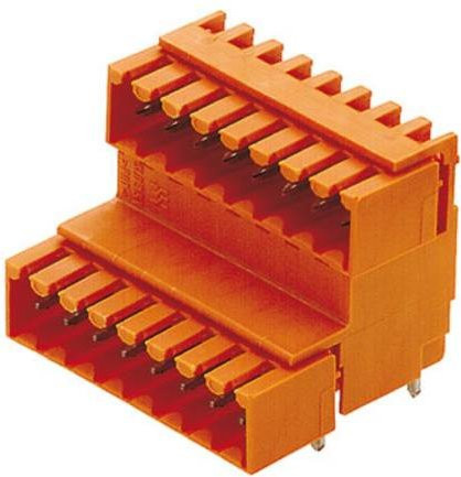Weidmüller Einbau-Stiftleiste Standard orange 48 Polzahl Rastermaß 3.50 mm 10 Stück - Bild 1