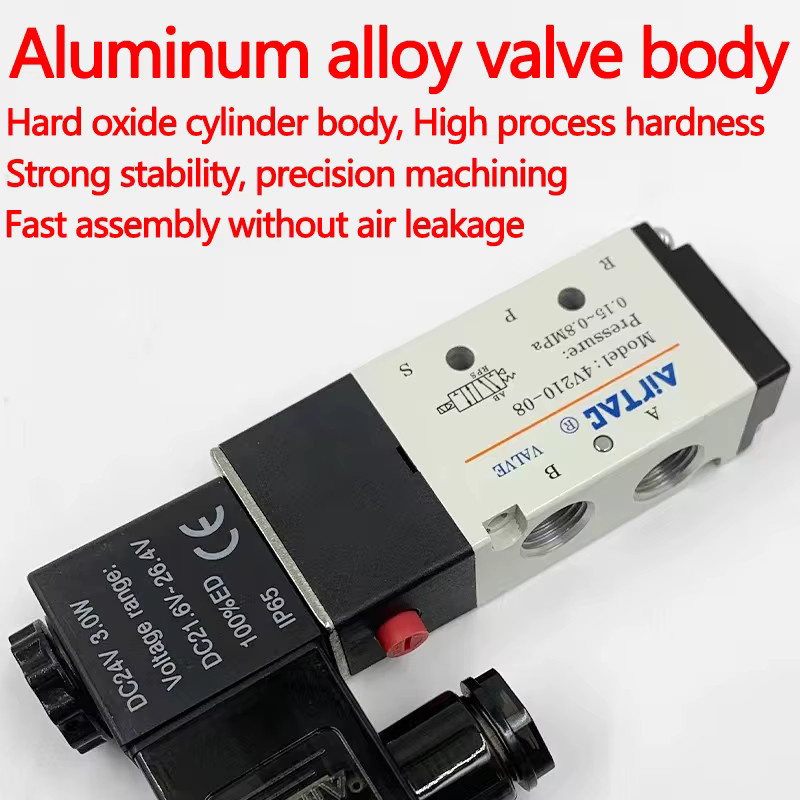 Airtac Pneumatisches Steuerventil Zwei-Positionen-Fünf-Wege-Richtungsventil 4V110-M5 06 4V210-06 08 4V310-08 10 4V410-15 - Bild 5