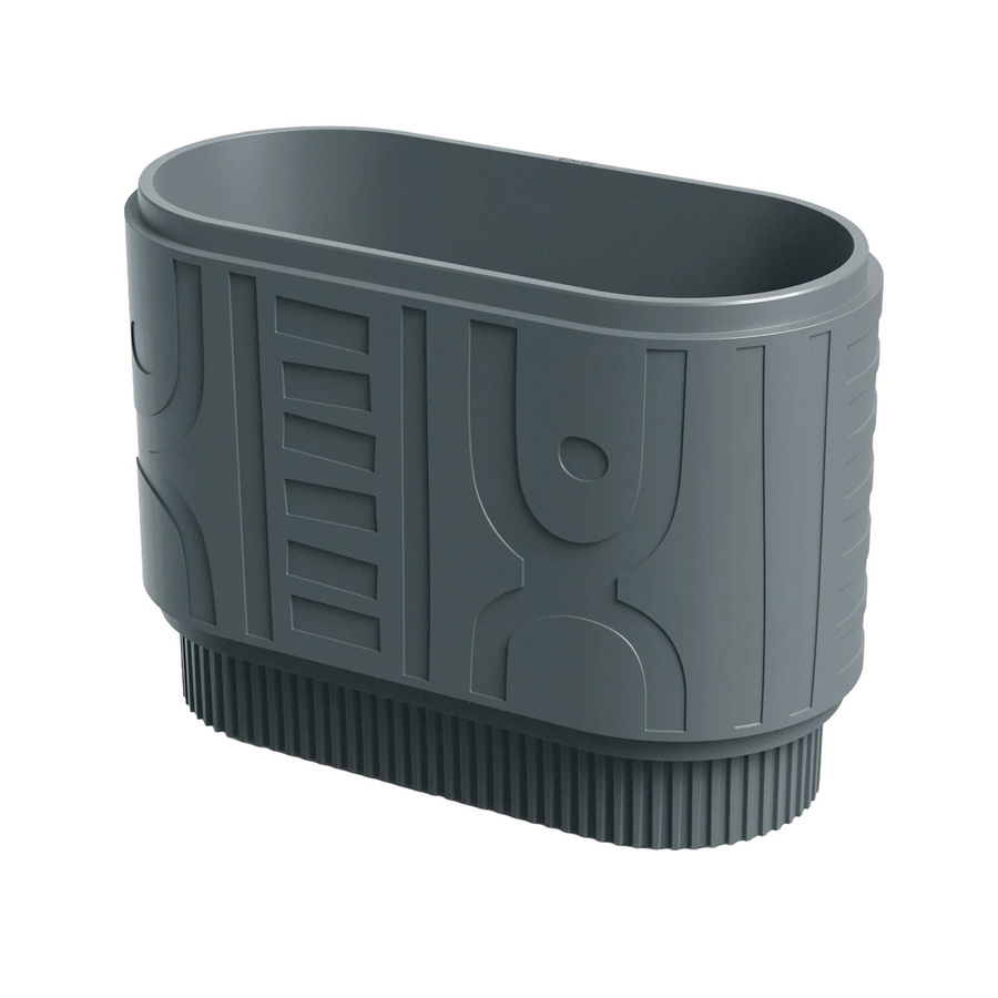 Prosperplast Blumentopf Folka Round Case in Betongrau, B/T/H: 78 x 38 x 56 cm - Bild 2