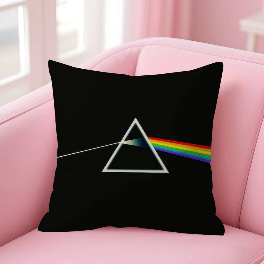 Pinker Kissenbezug Pink Floyd Graphic Design von Kayou, quadratisch, Breite: 30 cm, Höhe: 30 cm - Bild 4