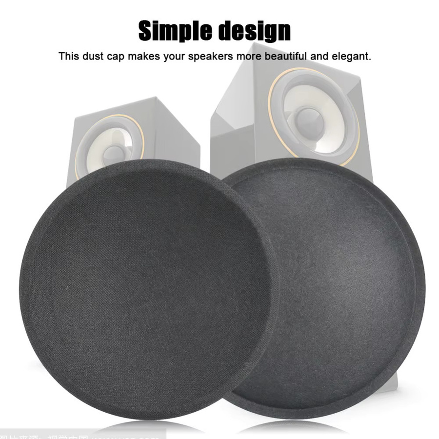 5 Stück Subwoofer-Staubschutz aus schwarzem Papier in verschiedenen Größen für dein Audio-Equipment - Bild 4