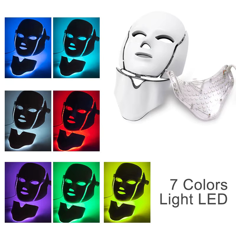 OPSLEA LED-Gesichtsmaske, 7 Farben, Unisex, für unreine Haut/Akne - Bild 2