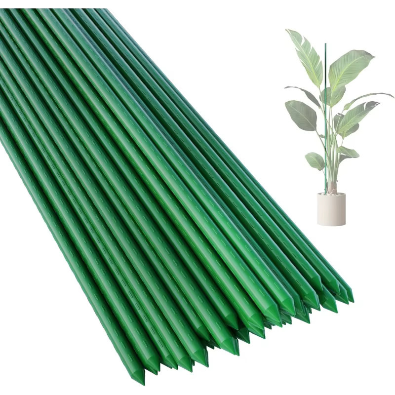 Pop Robuste Gartenpfähle in Grün als Mehrzweck-Stützrahmen für Gemüse und Kletterpflanzen, Höhe: 60 cm - Bild 2