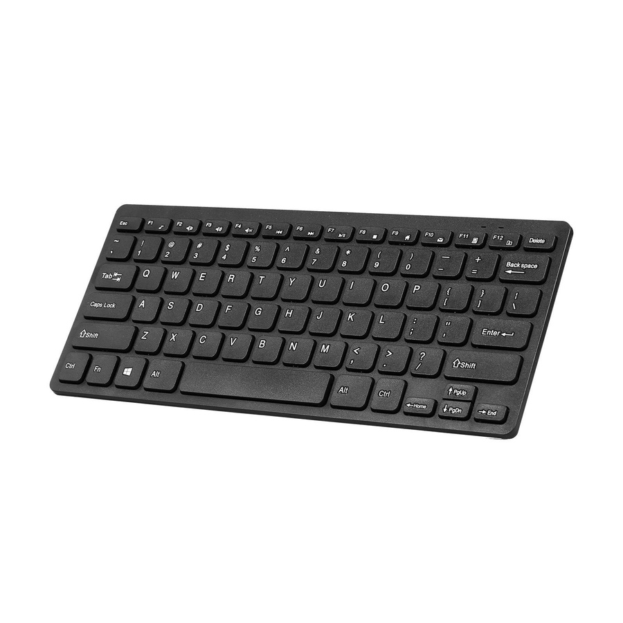 Koogeelife KM901 Tastatur-Maus-Set, kabellose 2,4 GHz Kombination, Mini-Tastatur mit 78 Tasten und Maus, Schwarz - Bild 2