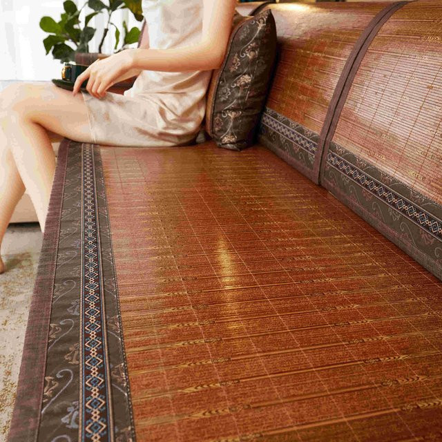 BC-Warm Home Rattan Bambusmatte für das Sofa in Braun - Bild 1