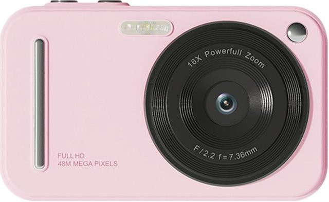 Honor Digitalkamera mit 48MP, 1080P Video, 2,4 Zoll IPS Bildschirm, Autofokus und 16X Digitalzoom in Rosa - Bild 1